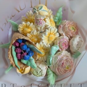 Marshmallow Roses and Daisies