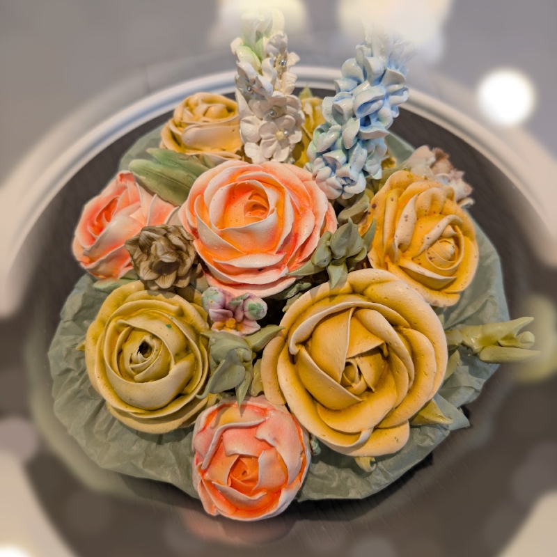 Marshmallow Roses Arrangement
