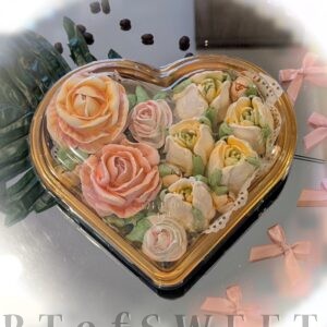 Heart Shape Gift Box Marshmallow Flowers